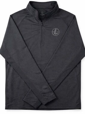 LEUPOLD Covert Pro Quarter Zip Hunting Outdoors Mens Large Black Tactical